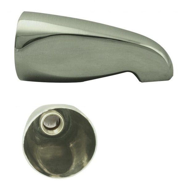 Westbrass Standard 5-1/2" Tub Spout in Satin Nickel D310-07